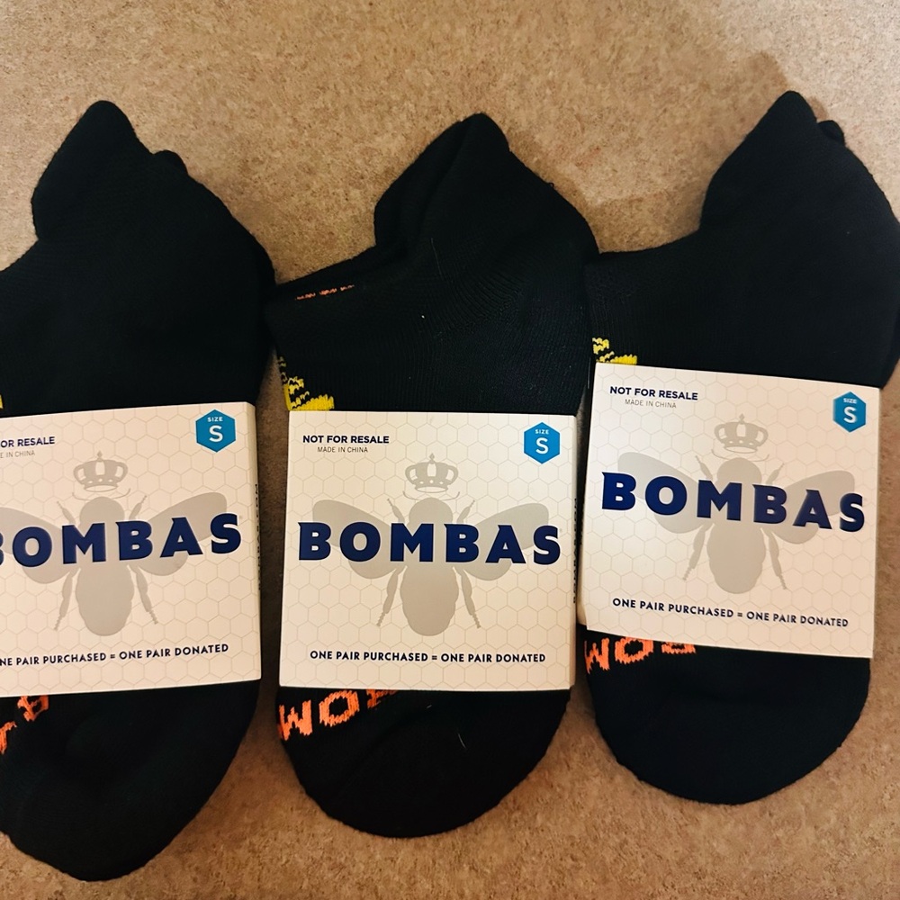 Bombas Black Athletic Socks unisex